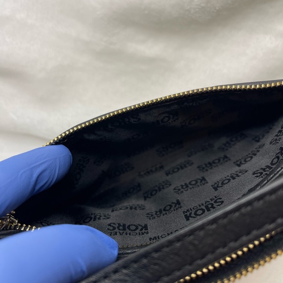 Michael Kors black canvas wristlet - Picture 8 of 9